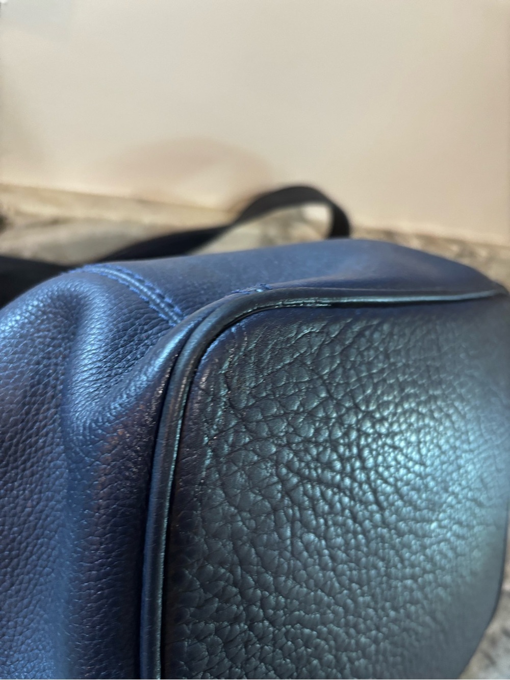 Vintage Coach 1997 Costa Rica Sonoma Pebbled Leather Soft Bucket Bag Shoulder - Picture 5 of 10